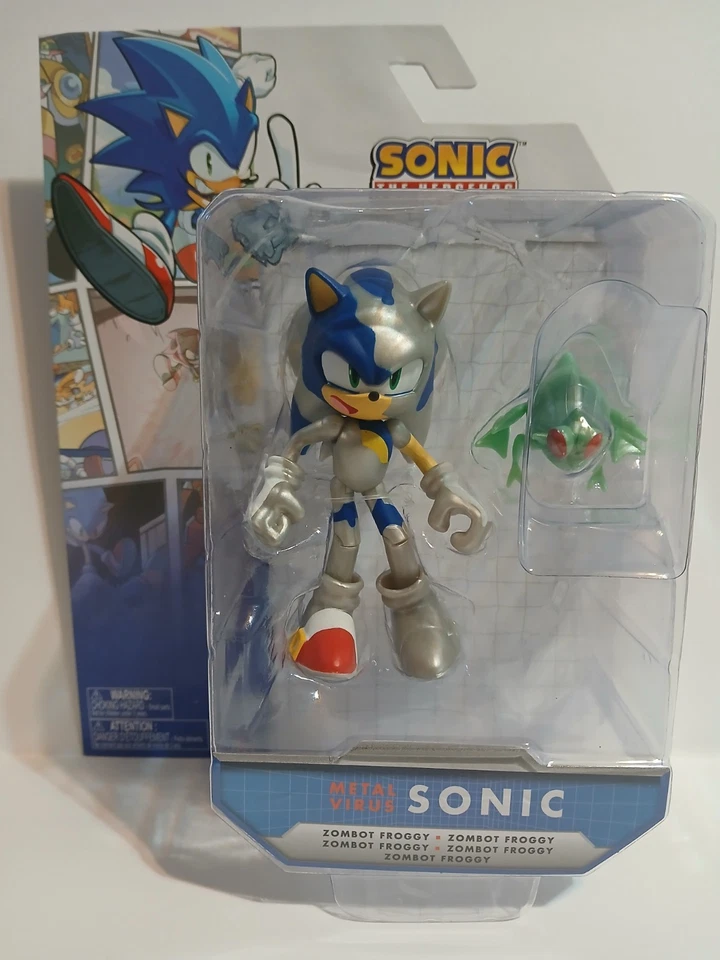 Figura de acción Sonic the Hedgehog Metal Virus Sonic 4" pulgadas NUEVO JAKKS 2024 Foto 1 de 4