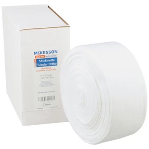 McKesson Stockinette 4 Inch X 25 Yard Polyester White 16-4TS-425 1 Ct - Picture 1 of 4