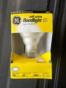 1-pk GE R30 FloodLight Bulb 65W Soft White Indoor Track Recessed 90677 FREE SHIP - Picture 1 of 1