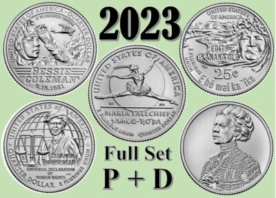 💰 2023 P &D American Women Quarters - Full Set 2023 of 10 coins - UNC - US Mint - Image 1 of 4
