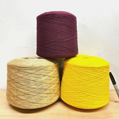 Lote de 8 libras 100% hilo sobre cono algodón Máquina TEJER ganchillo tejido punto 1 Foto 1 de 4