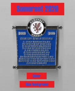Somerset 2020 Speedway Badge - Silver (Blue Background) Honours - Picture 1 of 1