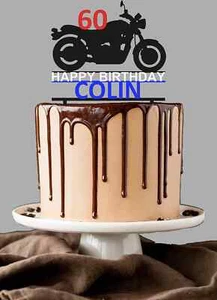 T.R.I Biker, Motorrad, Motorrad Herren Jungen Geburtstag Glückwunsch JEDE FARBE - Bild 1 von 4