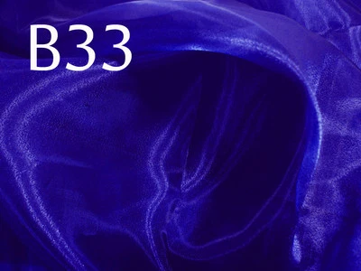 Tela de organza brillante gruesa púrpura/violeta real B33 (por yarda) material nupcial Foto 1 de 4