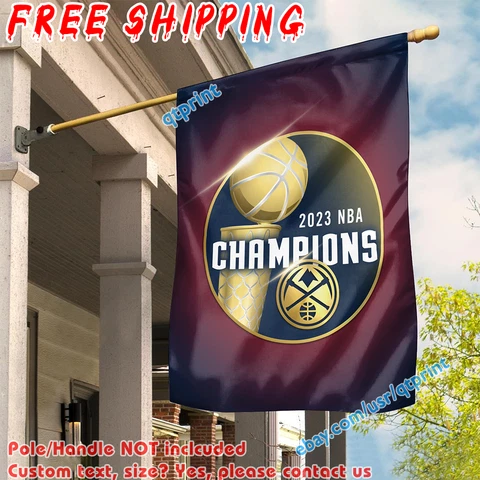 Denver Nuggets NBA Final Champions 2023 House Flag Banner 28x40" Fans Home Decor Cover