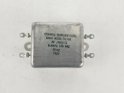 Filtro de ruido de radio Cornell-Dubilier NF 10869-11 5A 125VAC 60HZ de colección sin usar Foto 1 de 4