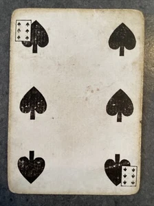 ORIGINAL 1876 TRIPLICATE DOUGHERTY SPIELKARTE POST CIVIL WAR OLD WEST RARE! - Bild 1 von 2