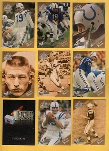 TW Ted Williams Johnny Unitas Baltimore Colts 1994 grabado en piedra juego de inserciones  - Imagen 1 de 1