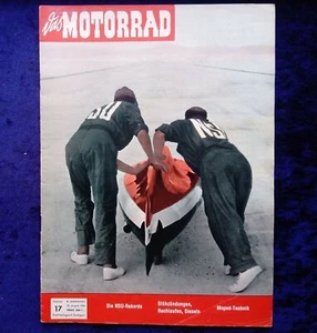 Das Motorrad 17/1956 NSU Rekordfahrten, Moped Technik, - Bild 1 von 4