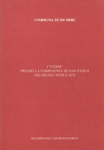 I censi presso la compagnia di San Paolo nei secoli XVIII e XIX - Picture 1 of 1