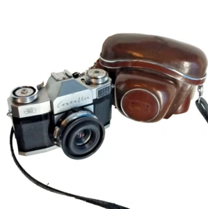Vtg Zeiss Ikon Contaflex 35mm Camera model S62433 Germany w Case Untested AS IS - Picture 1 of 16