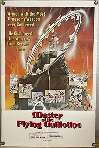 MASTER OF THE FLYING GUILLOTINE FF ORIGINAL ONE SHEET MOVIE POSTER (1977) - Picture 1 of 1