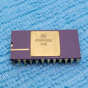 MCM68A10L MOTOROLA RAM ESTÁTICA 128x8 24 PIN CERÁMICA MILITAR ORO INMERSIÓN RARO $25 - Imagen 1 de 3