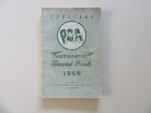 Official PGA Tournament Record Book 1941-1949 - Rare - Picture 1 of 12