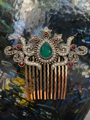 Peine de pelo estilo art déco bronce FILIGRANA CRISTAL PEINE DE PELO DE MYEELEGANTTHINGS Foto 1 de 3