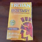 Trojan Ultra Ribbed Ecstasy UltraSmooth Lubricated Latex Condoms