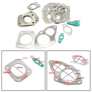 Fit Mitsubishi TD04 TD05 TURBO GASKET SET Outlet Inlet Oil Drain 4pcs*10pcs - Bild 1 von 6
