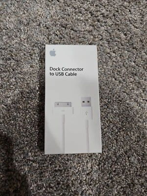 Apple Dock Connector to USB Charger MA591G/B NEW/SEALED Comp w/ iPod iPad iPhone - Image 1 of 4