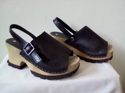 SABOTS "  CHENE POUPLARD " P35_ Noir. - Photo 1/4