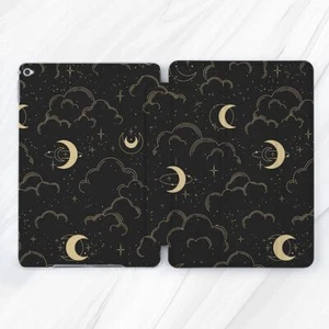 Crescent Moon Clouds Stars Case For iPad 10.2 Air 3 4 5 Pro 9.7 11 12.9 Mini - Picture 1 of 6