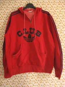 Sweat Club Adidas ventex à capuche Homme rouge Trefoil 70'S ventex Homme - M - Picture 1 of 9
