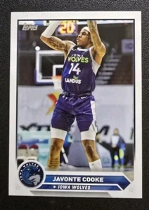 2023-24 Topps G League Basketball #40 JAVONTE COOKE Base Card Blue Wolves - Bild 1 von 1