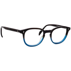 Salt. Eyeglasses Ned EBLU Havana Blue Fade Square Frame Japan 47-21 147 Handmade - Picture 1 of 6
