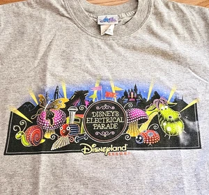 Vintage Y2K Disney Disneyland Resorts Electrical Light Parade T Shirt Sz Medium - Picture 1 of 5