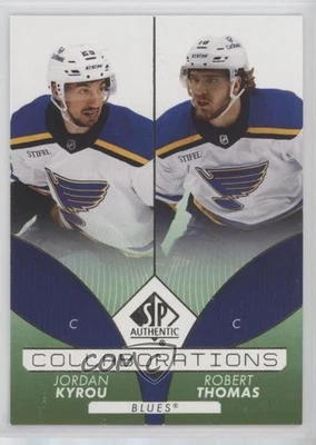 2022-23 SP Authentic Collaborations Green Jordan Kyrou Robert Thomas #C-22 - Image 1 of 2