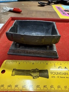 Bronze Metallfass - Advance Paint Co-Werbung Briefbeschwerer/Streichholzhalter - Bild 1 von 7