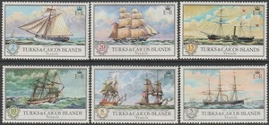 EDSROOM-21458 Turks & Caicos Islands 280-285 MNH 1973 Complete Sailing Ships - Picture 1 of 1