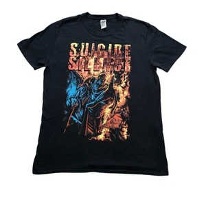 T-shirt Suicide Silence Band Gildan taglia grande PTP 21" - Foto 1 di 8