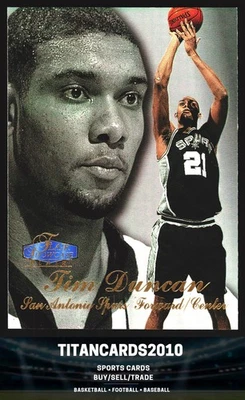 Tim Duncan 1997-98 Flair Showcase refrator RC San Antonio Spurs #5 - Imagem 1 de 2