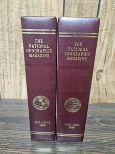 National Geographic Magazine 1988 Complete Year 12 Issue 2 Slip Cases - Imagen 1 de 2