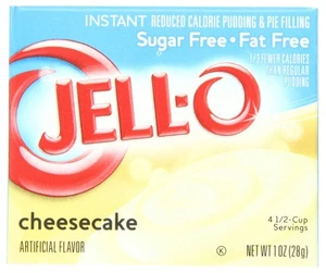 Jell-O Sugar Free Cheesecake Instant Pudding Mix (1 oz Boxes, Pack of 24) - Picture 1 of 6