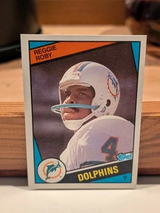 1984 Topps #127 Reggie Roby RC Miami Dolphins - Picture 1 of 2