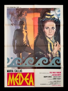 MEDEA manifesto poster Pasolini Maria Callas Girotti Terzieff Euripide Tragedia - Imagen 1 de 2