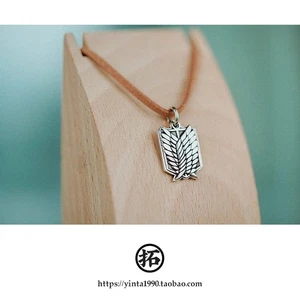Pendant 99 Pure Silver Attack on Titan Wings of Freedom Badge  Necklace Handmade - Picture 1 of 8