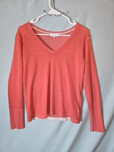 Simple Laguna Damen Gr. S Kaschmir Seide Lachs Rosa Pullover V-Ausschnitt Pulli  - Bild 1 von 9
