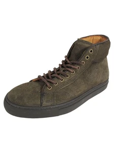 $348 Frye Mens Walker Midlace High Top Suede Sneaker Shoes, Fatigue, US 8.5 - Picture 1 of 6