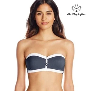 SeaFolly Block Party Bandeau Bustier Size 12 - Picture 1 of 4