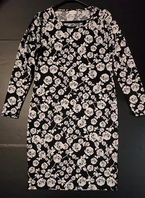 LulaRoe Simply Comfortable Floral Long Sleeve Dress Sz Lg - Image 1 of 4