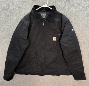 Chaqueta Carhartt Adulto XL Negra Detroit Lona Manta Forrada Ropa de Trabajo Tareas Granero - Imagen 1 de 13