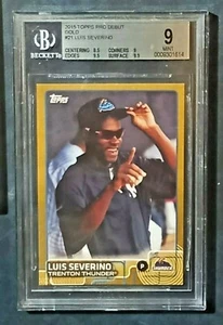 LUIS SEVERINO 2015 TOPPS PRO DEBUT GOLD #21 03/50 BGS 9 RC ROOKIE YANKEES - Picture 1 of 2