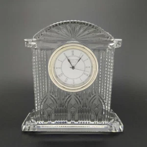 Waterford Watch Westminster Crystal Clock 4.25 Inches Ireland Made - Picture 1 of 6