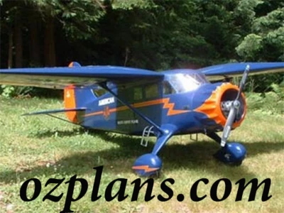 Stinson Reliant SR-9 GIANT 1/4 SCALE 125" WS PRINTED RC AIRPLANE PLANS TEMPLATES - Image 1 of 2