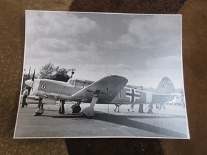 WWII German Messerschmidt Airplane historical Reference photo by Maita 13.5" x - Picture 1 of 3