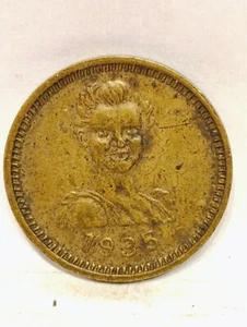 1935 ~ ARCADE AMUSEMENT/FUN TOKEN ~ XF - Bild 1 von 2