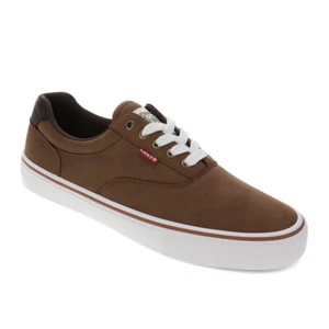 Levi's Mens Thane Synthetic Leather Casual Lace Up Sneaker Shoe - Picture 1 of 18