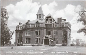Vintage Photo RPPC Postcard Merrill Hall Doane College Crete NE 1961 Burned Down - Picture 1 of 3